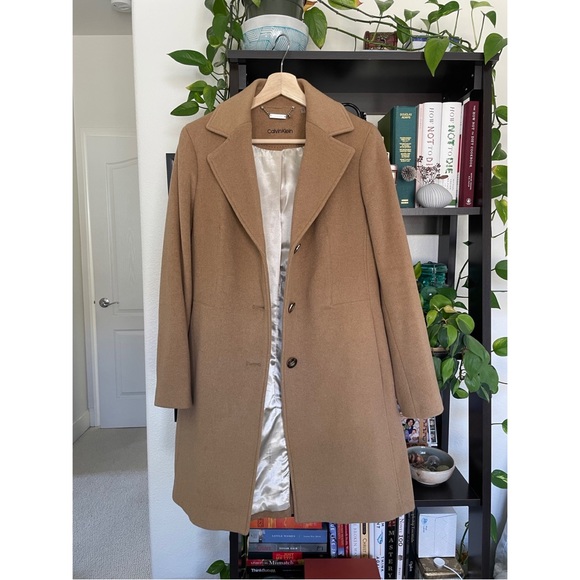 Calvin Klein Camel Coat - Picture 3 of 5